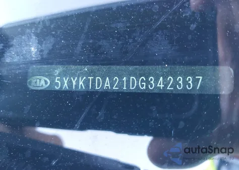 2013 Kia Sorento Lx V6 из США, поврежденный, VIN 5XYKTDA21DG342337